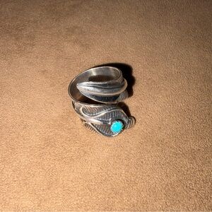 Silver and Turquoise Women's Ring